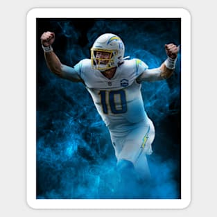 Justin Herbert Los Angeles Sports Art Sticker